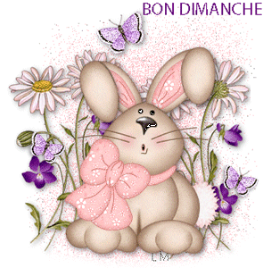 Gif animé Bon dimanche lapin